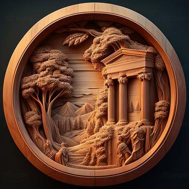 3D model Thomas Cole American artist (STL)